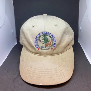 Friends of Texas Wildlife Hat    tan and great graphics, Nice Hat